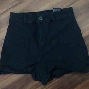 divided denim shorts